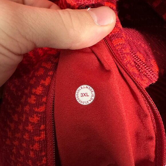 Lululemon M3DEJS Team Canada Full Zip Olympic Jacquard Knit Jacket Size 3XL - Picture 7 of 8